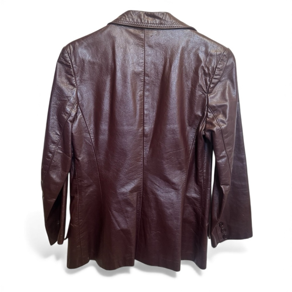 Winlit genuine leather wine color jacket Elegant - Picture 5 of 7